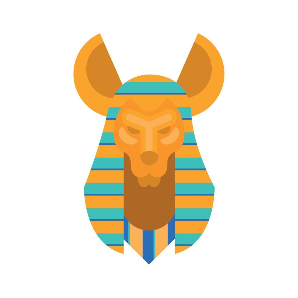 anubis egyptisk staty vektor