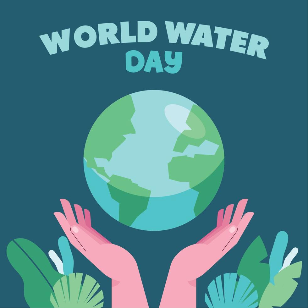 Kampagne zum Weltwassertag vektor
