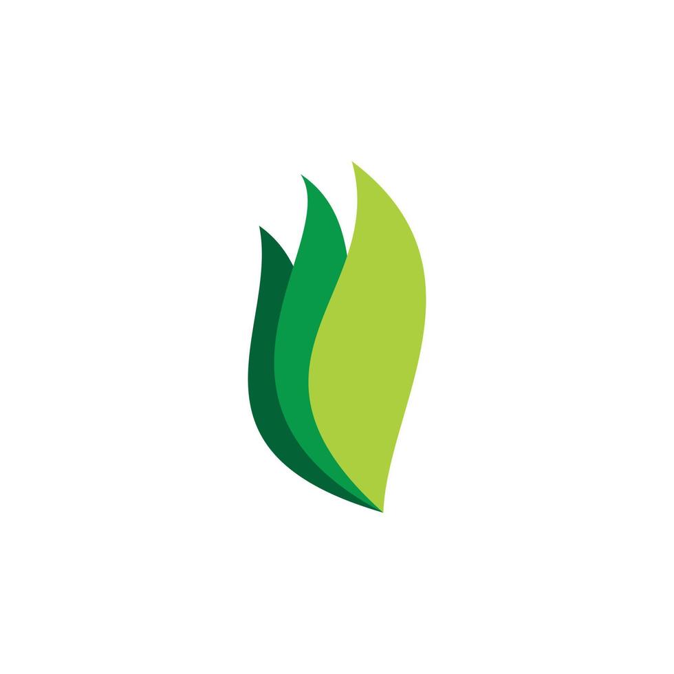 Gruppennatur-Blatt-Logo-Design vektor