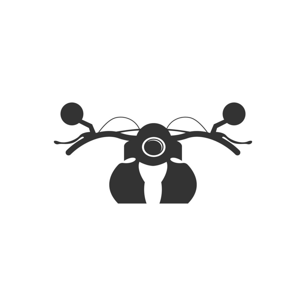 Motorrad-Symbol-Logo-Design vektor