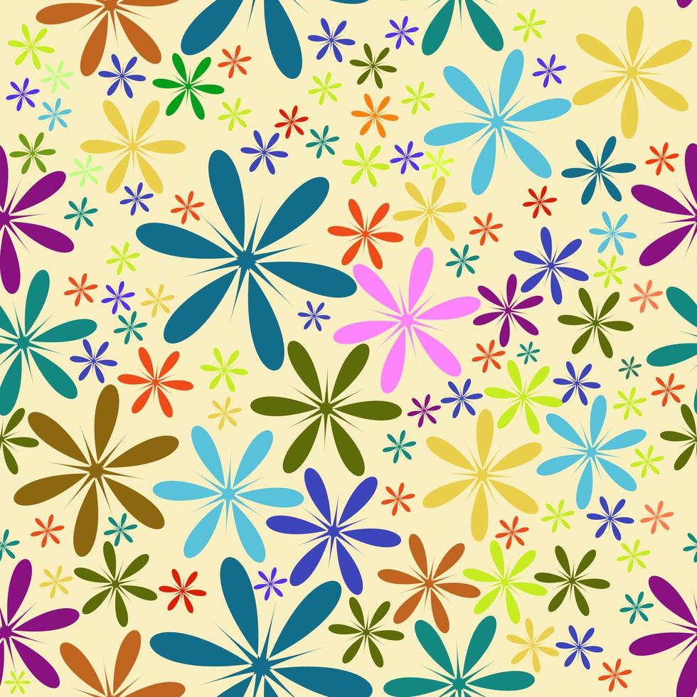 abstraktes Muster mit Farbelementen für Packpapier, Tapetenstoff vektor