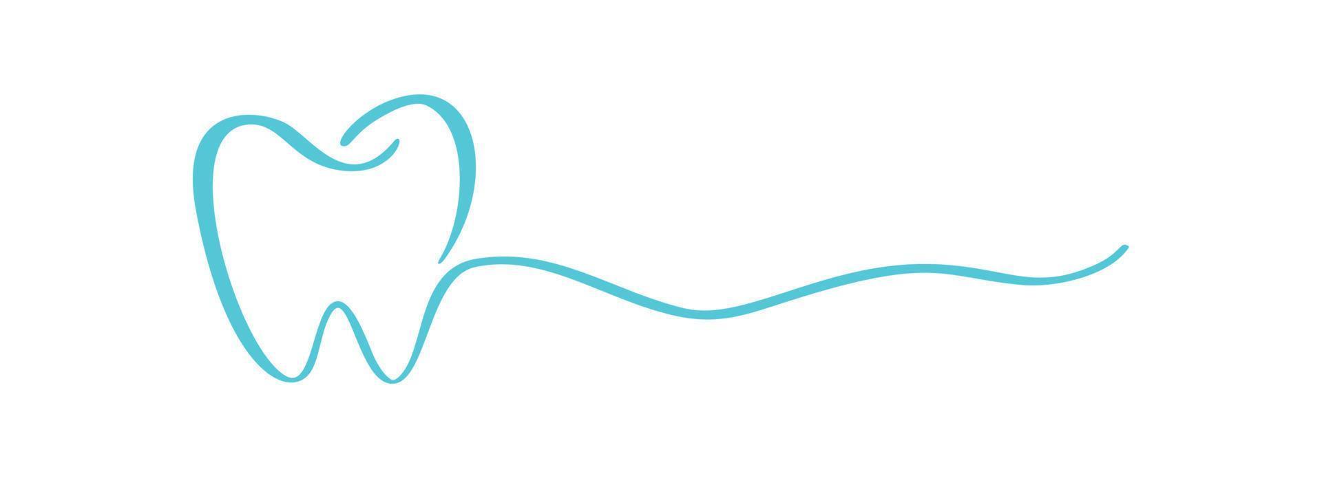 blå tand logotyp ikon och linje för text för tandläkare eller stomatologi dental vård design mall. vektor isolerat svart linje kontur tand symbol för dental klinik eller tandvård medicinsk Centrum