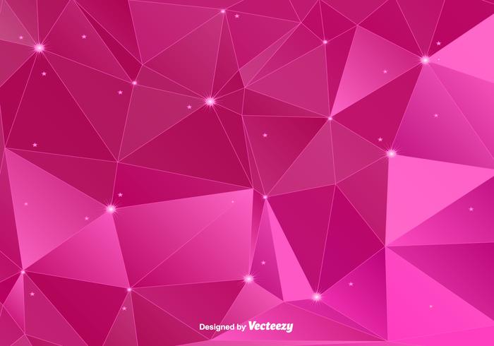 Rosa Polygonal Vektor Hintergrund