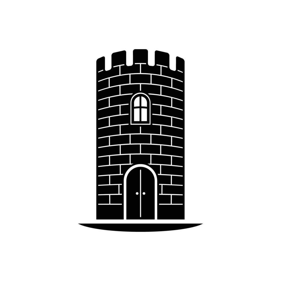 Burg-Icon-Vektor. Schloss-Symbol-Vektor-Illustration vektor