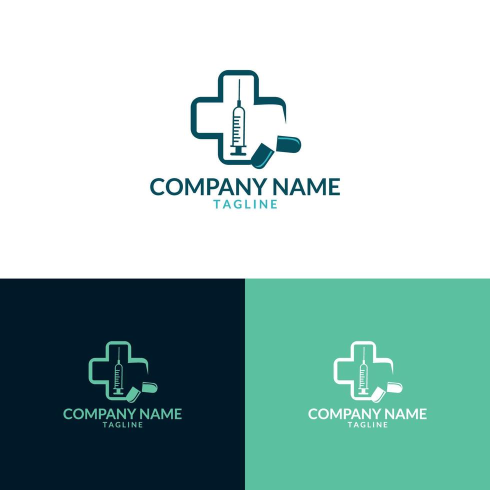 Gesundheitswesen medizinisches Logo Vorlage Vektor Illustration Design