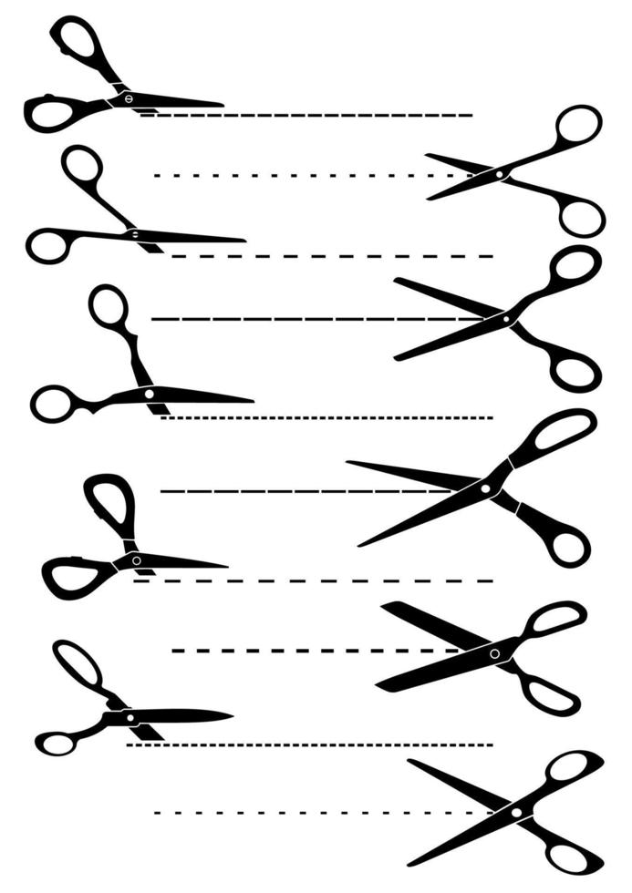 Schneidfaden und Schere vektor