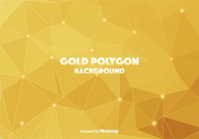 Gold Polygonal Vektor Hintergrund