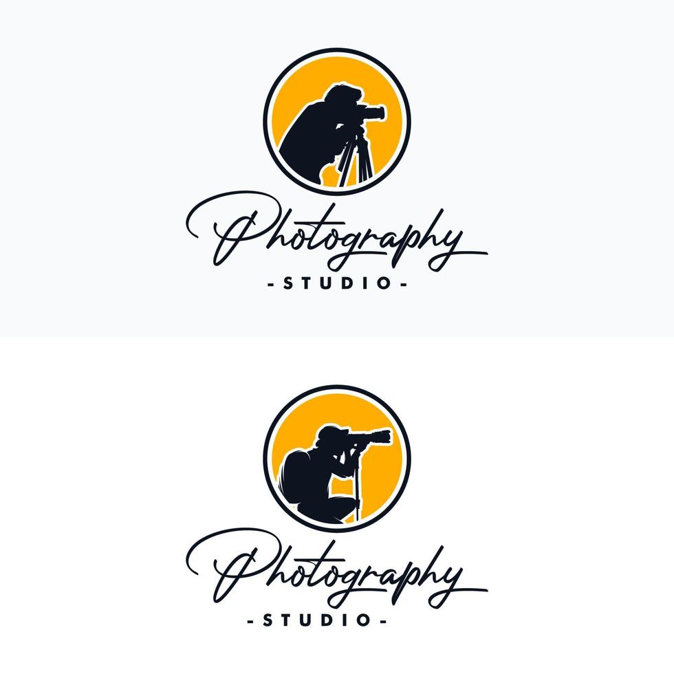 Set aus Fotografie und Fotostudio-Logo vektor
