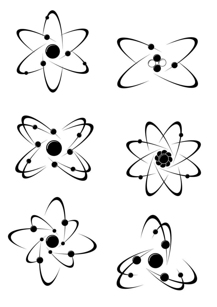 vetenskap atom symboler vektor
