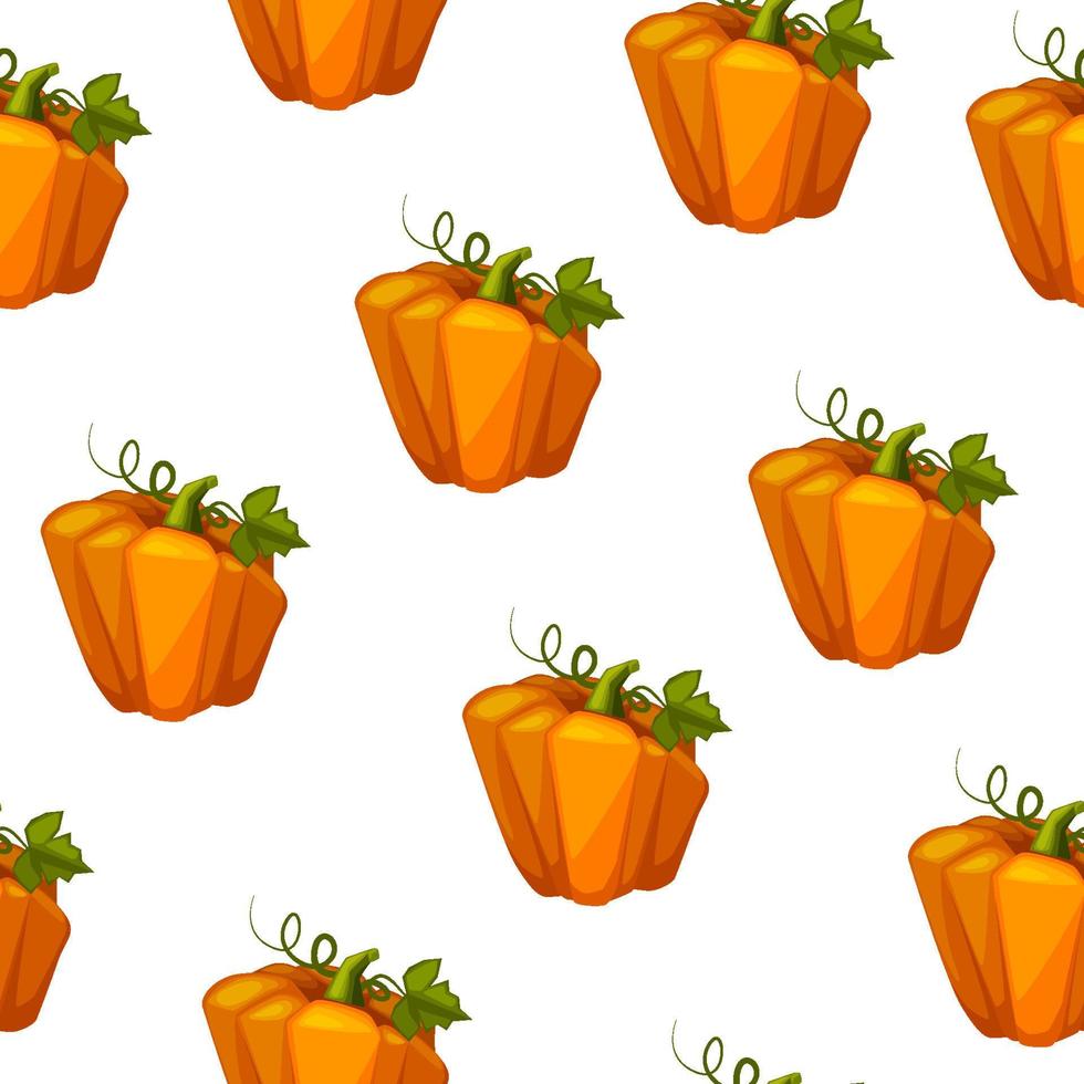 sömlös mönster pumpor för tapet, spel design. vektor illustration halloween vegetabiliska bakgrund för grafisk design.