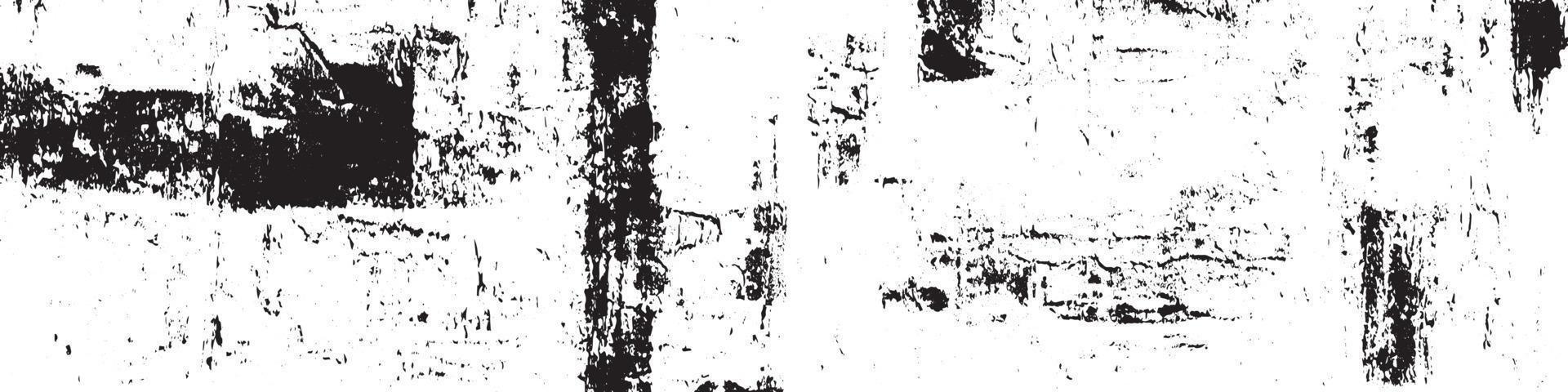 schwarz-weiß gealterte Nottextur. Vintage verwitterter alter Grunge-Hintergrund. vektor