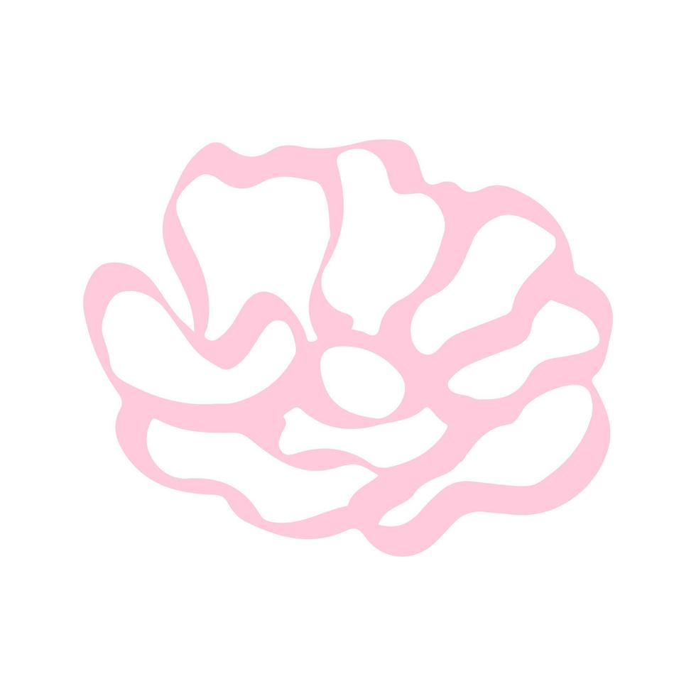 Skizze Rose Doodle Hand gezeichnet vektor