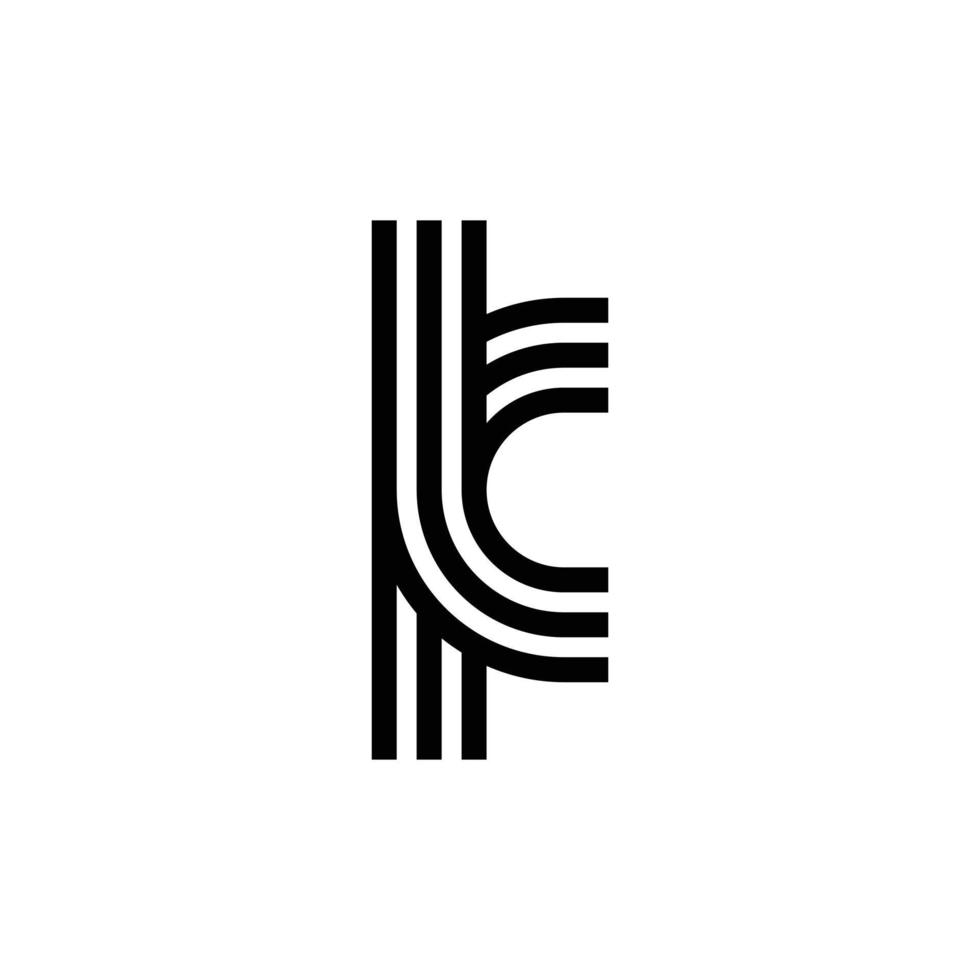 modern brev k monogram logotyp design vektor