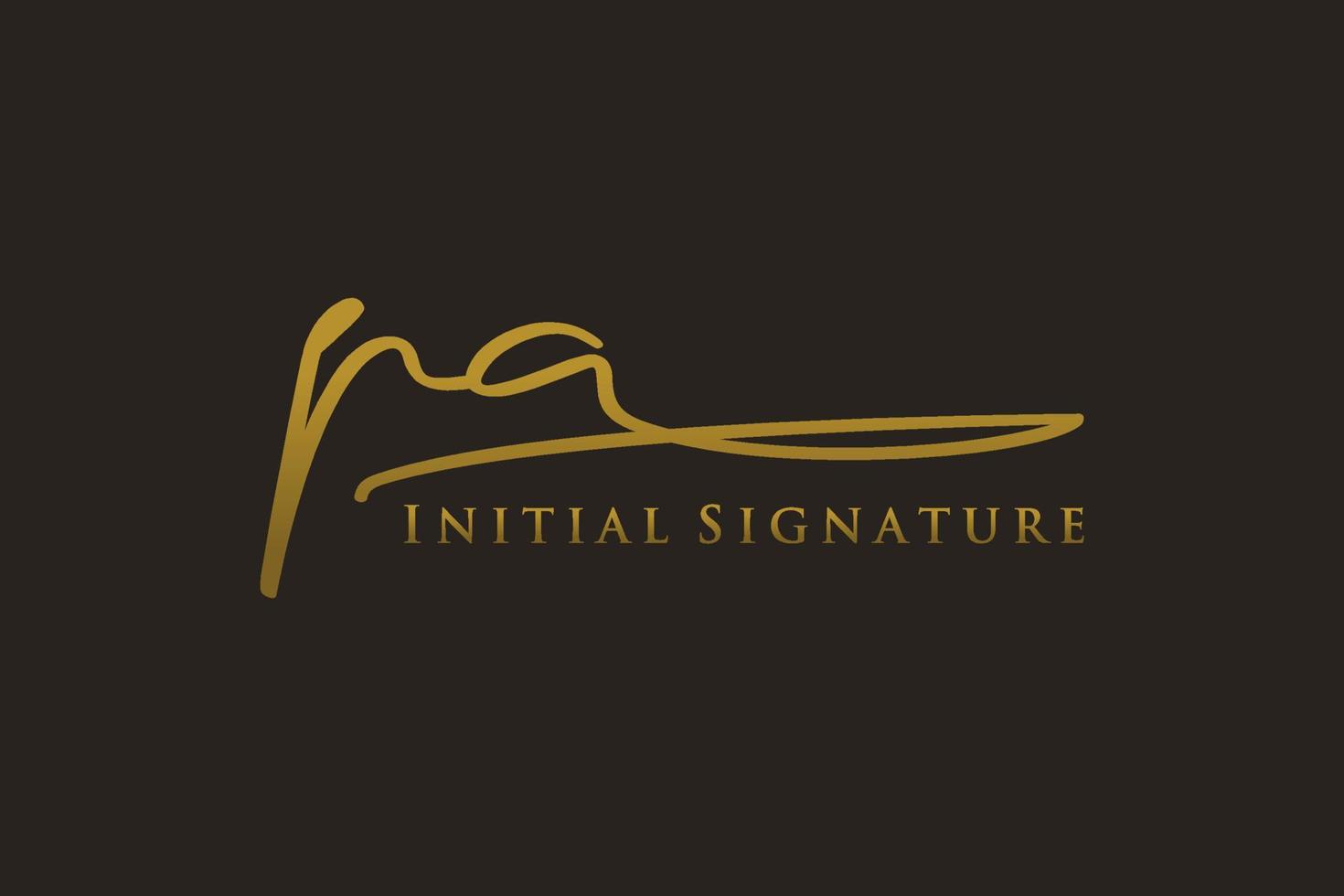 första pa brev signatur logotyp mall elegant design logotyp. hand dragen kalligrafi text vektor illustration.