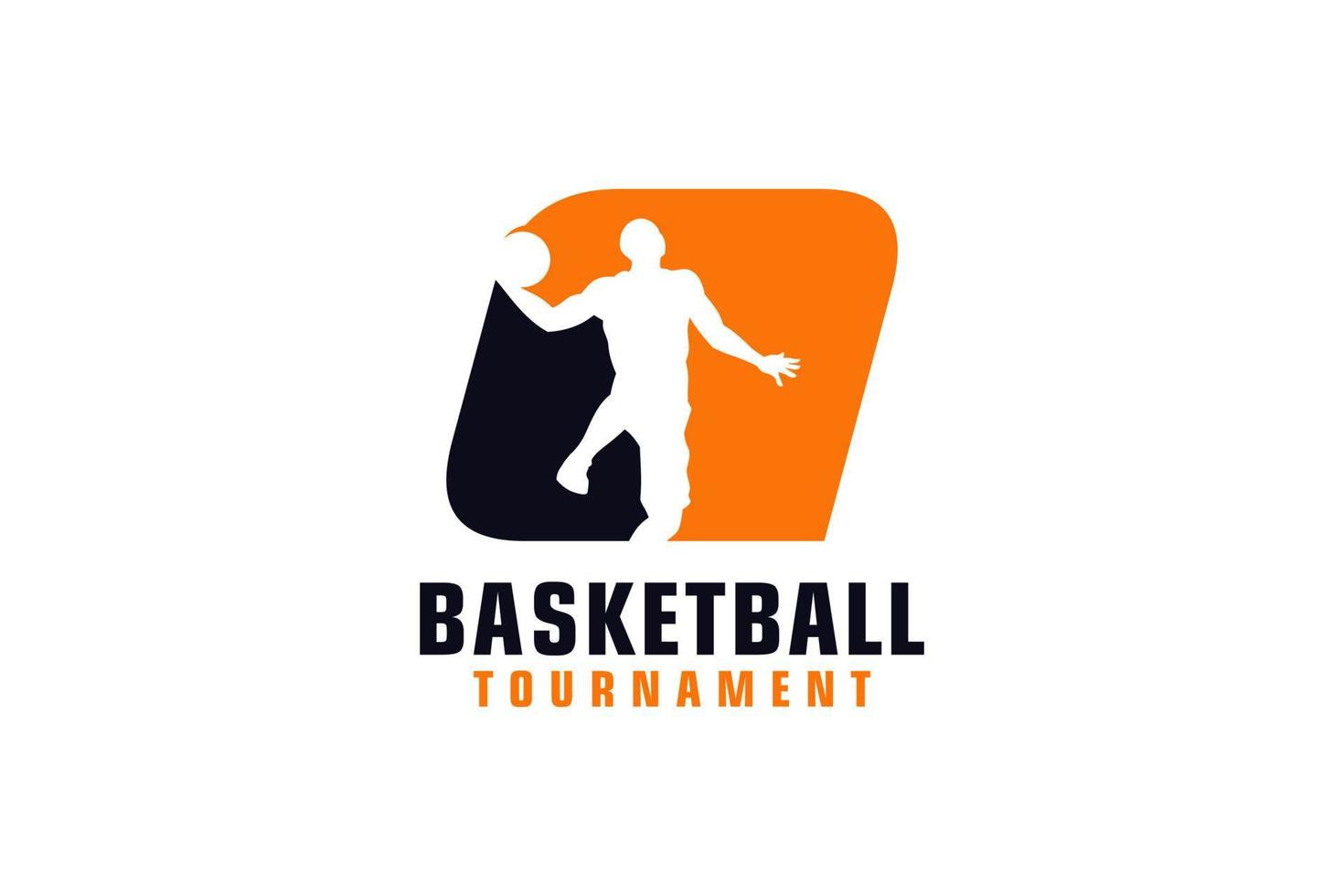 Buchstabe q mit Basketball-Logo-Design. Vektordesign-Vorlagenelemente für Sportteams oder Corporate Identity. vektor