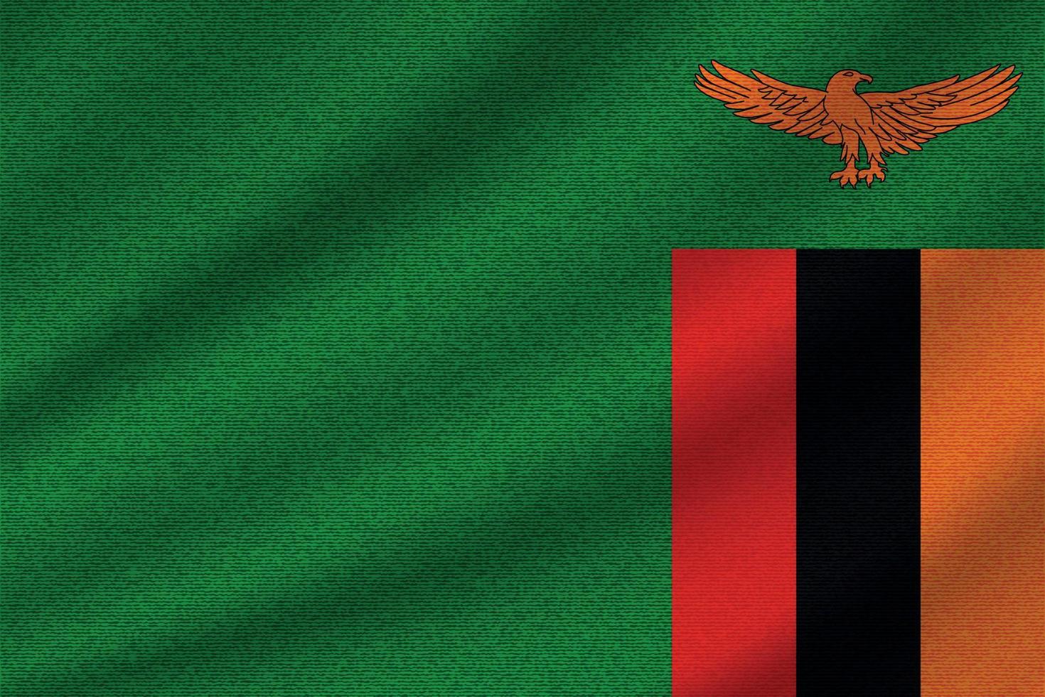 Nationalflagge von Sambia vektor