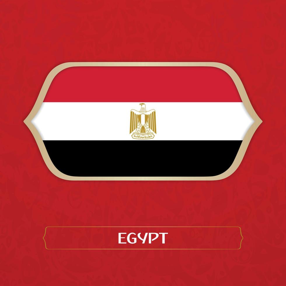 egyptens flagga vektor