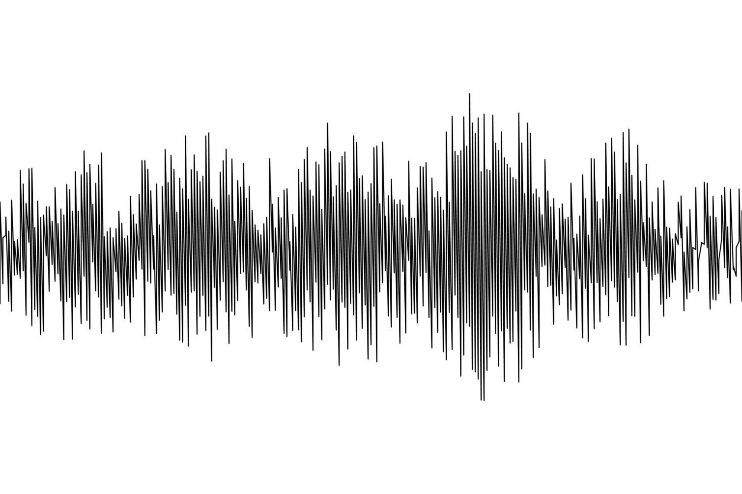 seismisk vågor vektor illustration