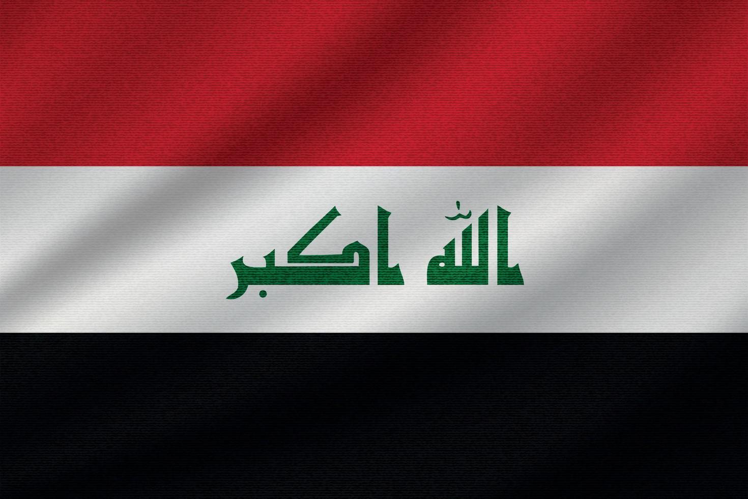 Iraks nationella flagga vektor