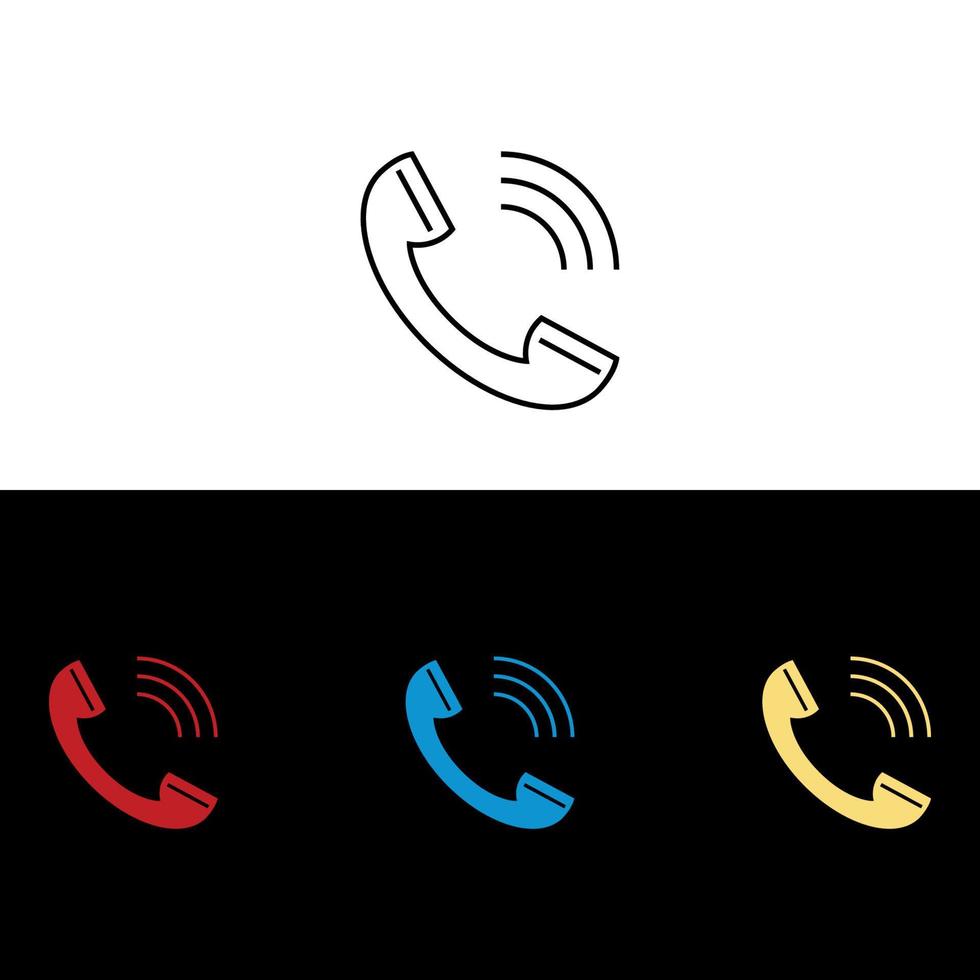 Telefon-Icon-Vektor. Telefon-Symbol-Vektor-Illustration vektor