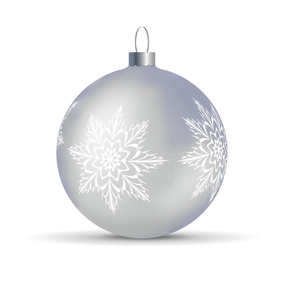 vektor illustration med dekorerad jul träd boll