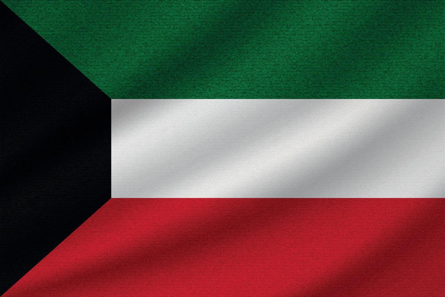 Nationalflagge von Kuwait vektor