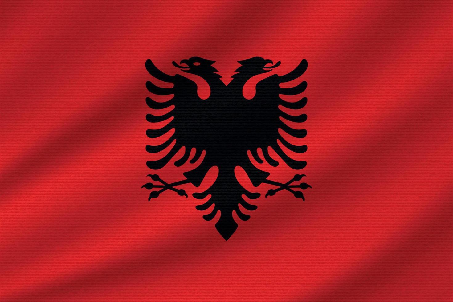 albaniens nationella flagga vektor