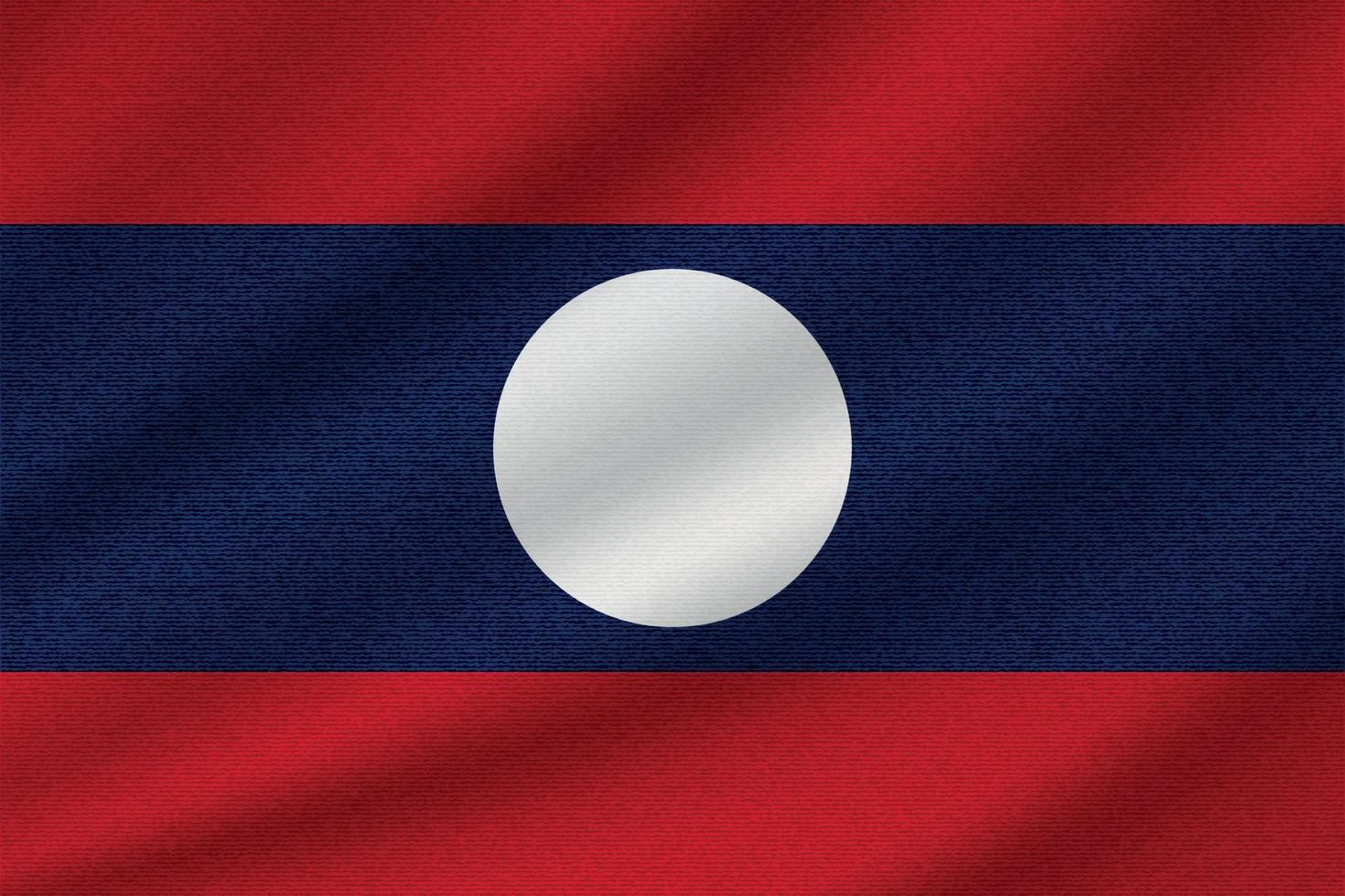 nationalflagge von laos vektor