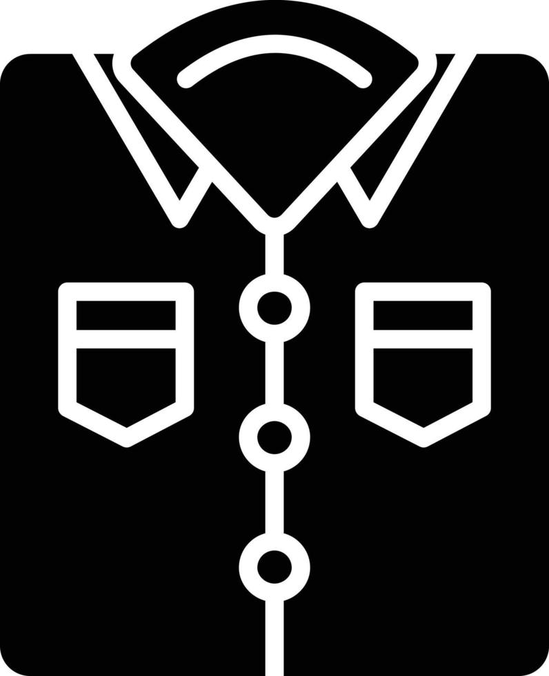 Shirt-Glyphe-Symbol vektor