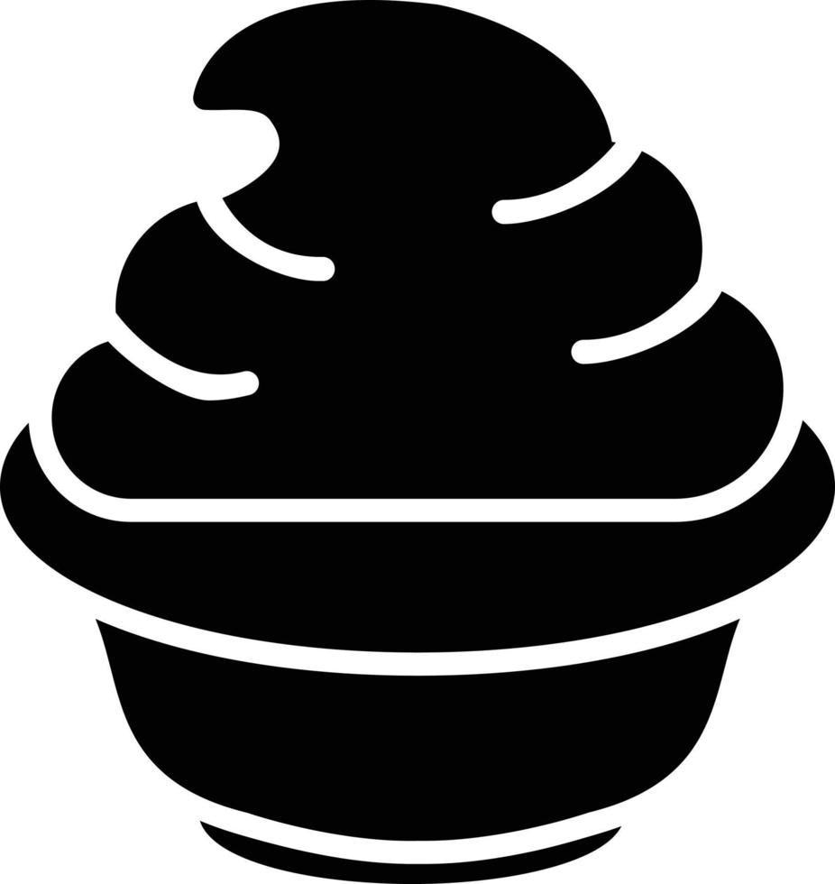 Joghurt-Glyphe-Symbol vektor