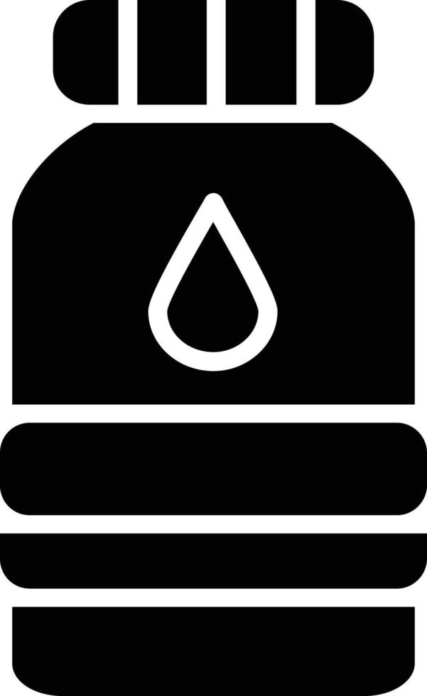 Wasserflaschen-Glyphe-Symbol vektor