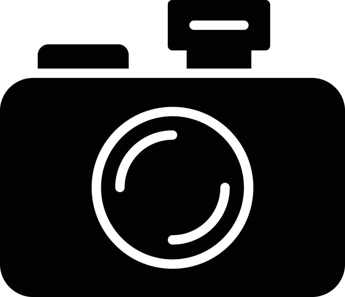 Symbol für Fotografie-Glyphe vektor