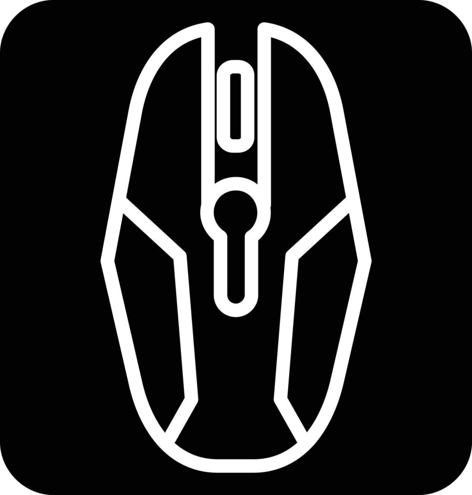 Mauspad-Glyphe-Symbol vektor