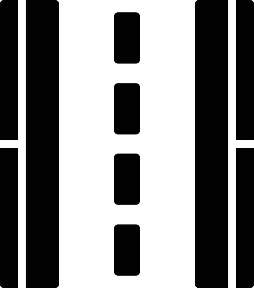 Symbol für Straßenglyphe vektor