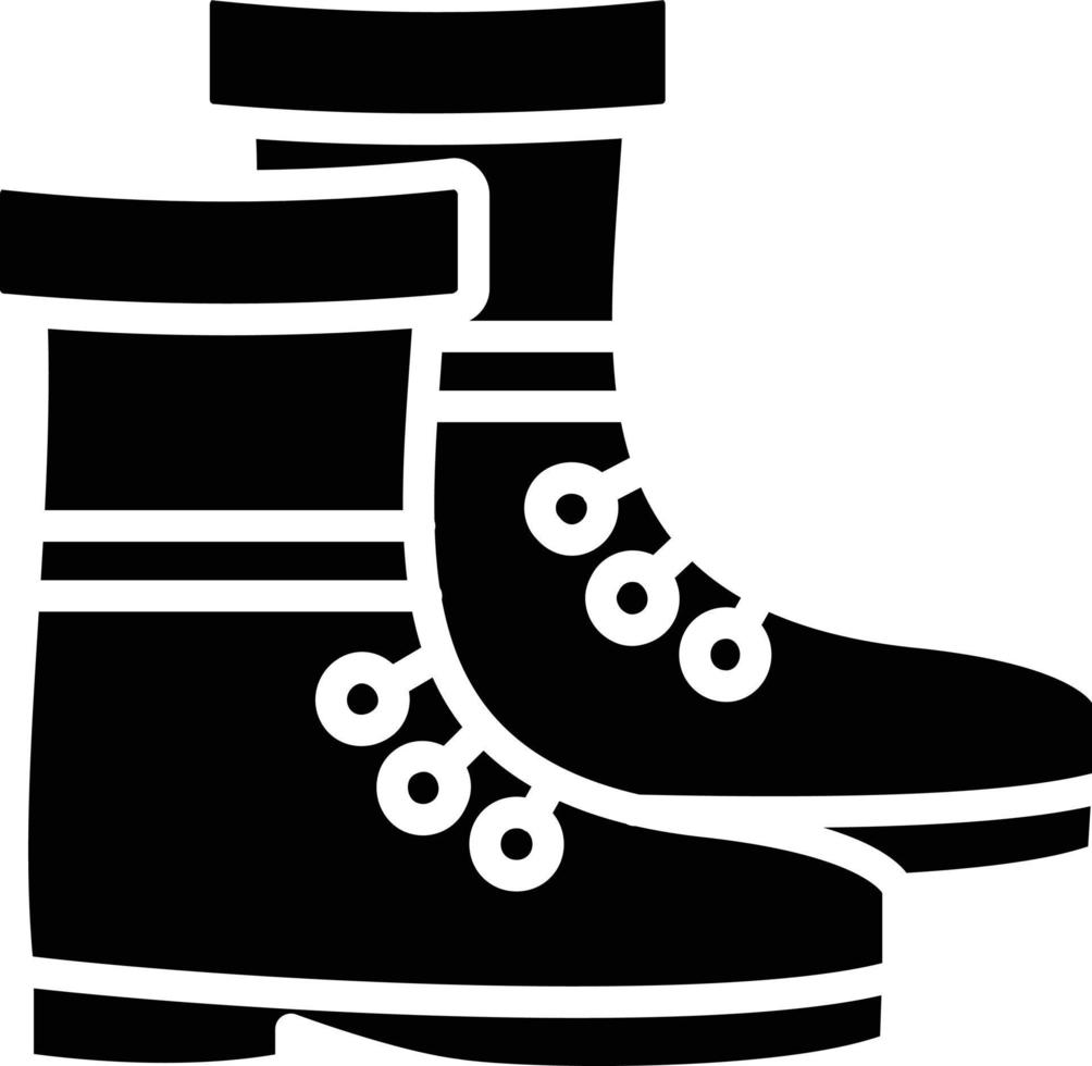 Stiefel Glyphe-Symbol vektor