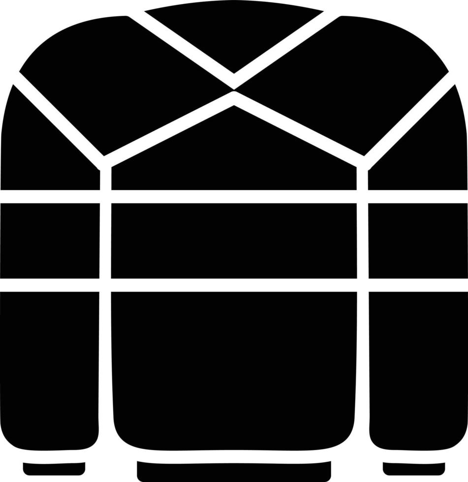 Pullover-Glyphe-Symbol vektor