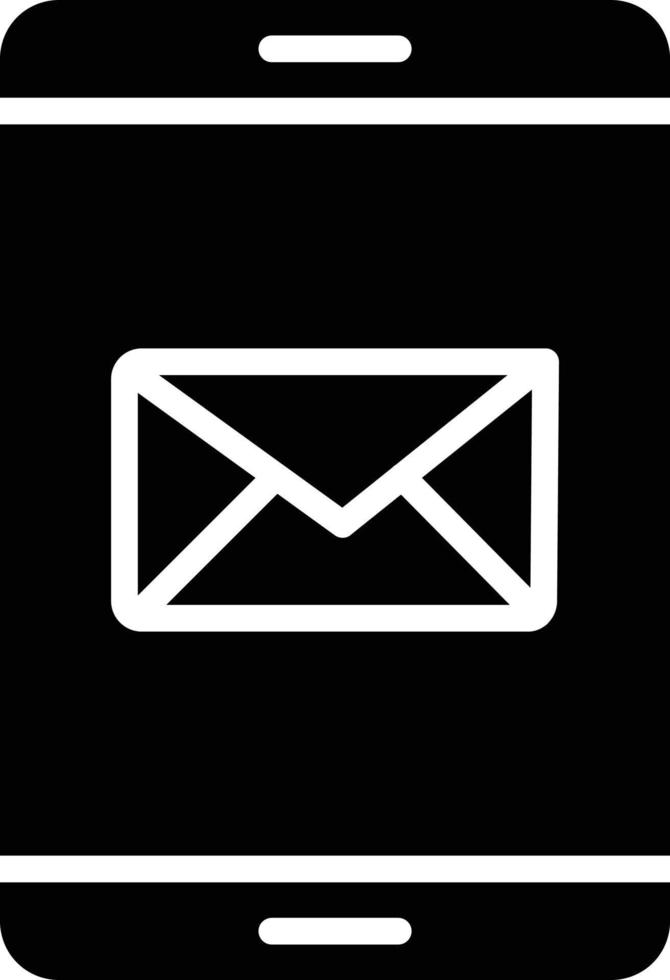 E-Mail-Glyphe-Symbol vektor