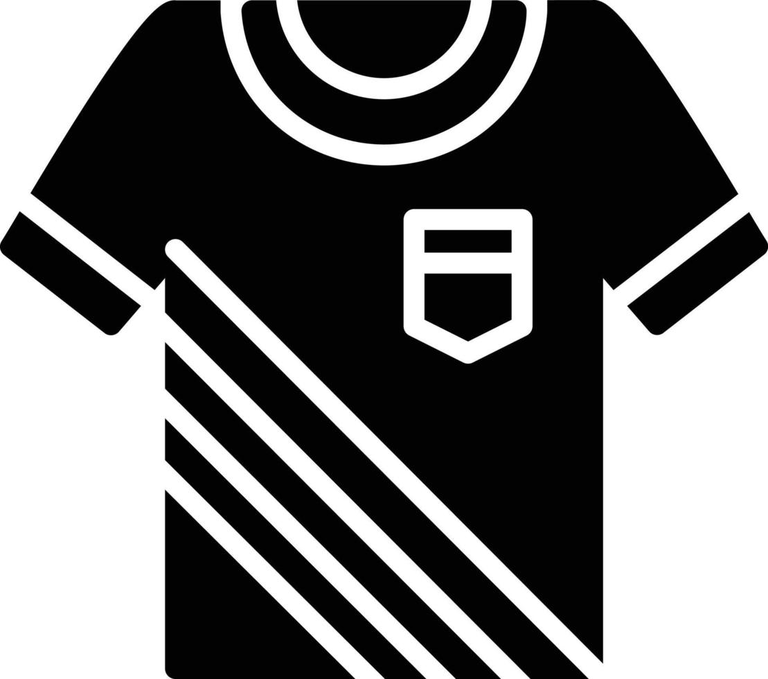 Shirt-Glyphe-Symbol vektor