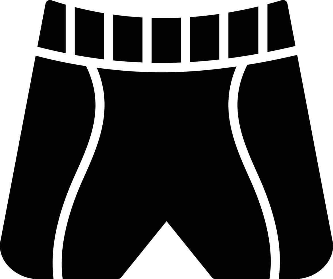 Glyphen-Symbol für Badeshorts vektor