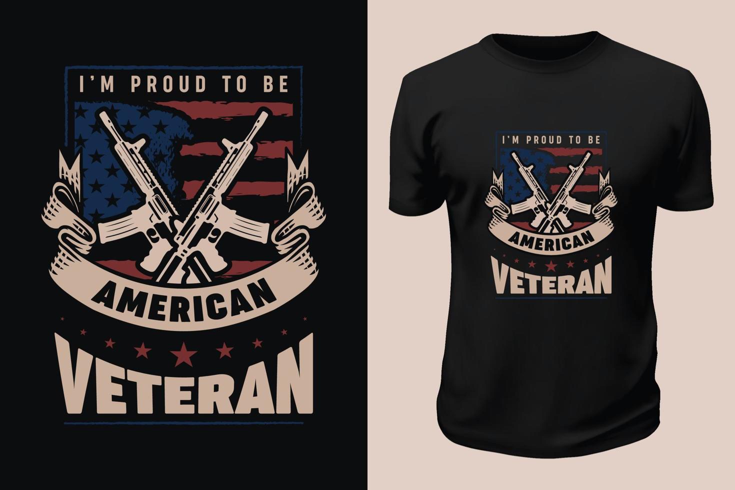 Veteranen-Tag-T-Shirt-Design vektor