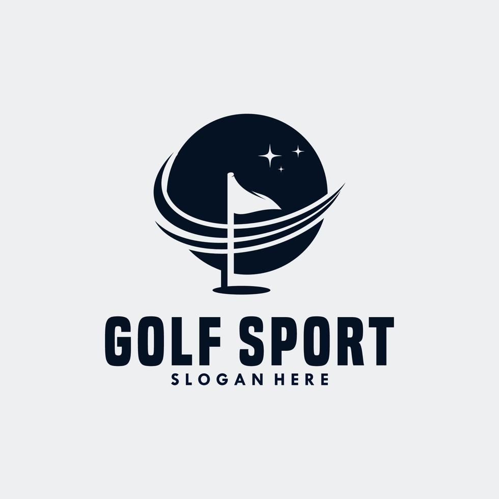 Golf-Sport-Logo-Template-Design vektor