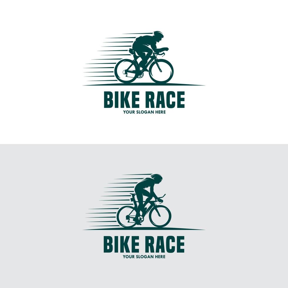 Mountainbike-Vintage-Logo-Vorlagenillustration vektor