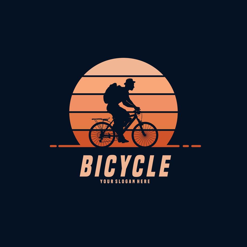 Fahrrad-Vektor-Logo-Design-Vorlage vektor