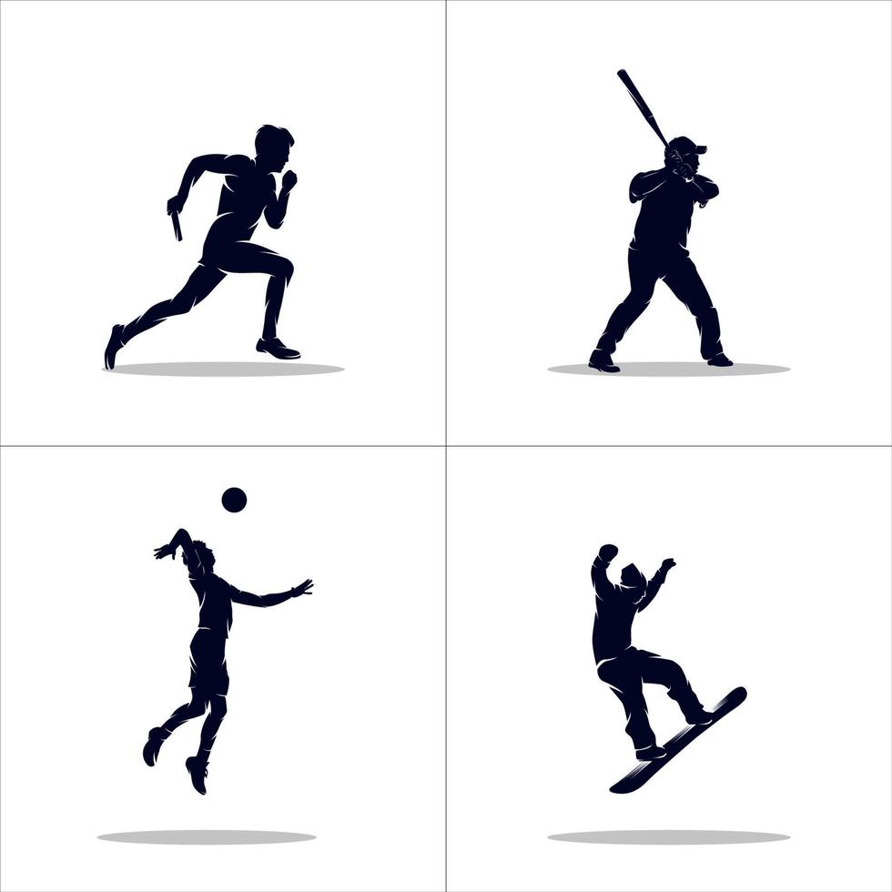Satz von Sport-Logo-Design vektor