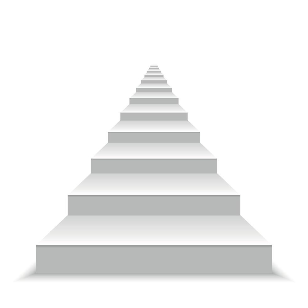 weiße Treppe-Vektor-Illustration vektor