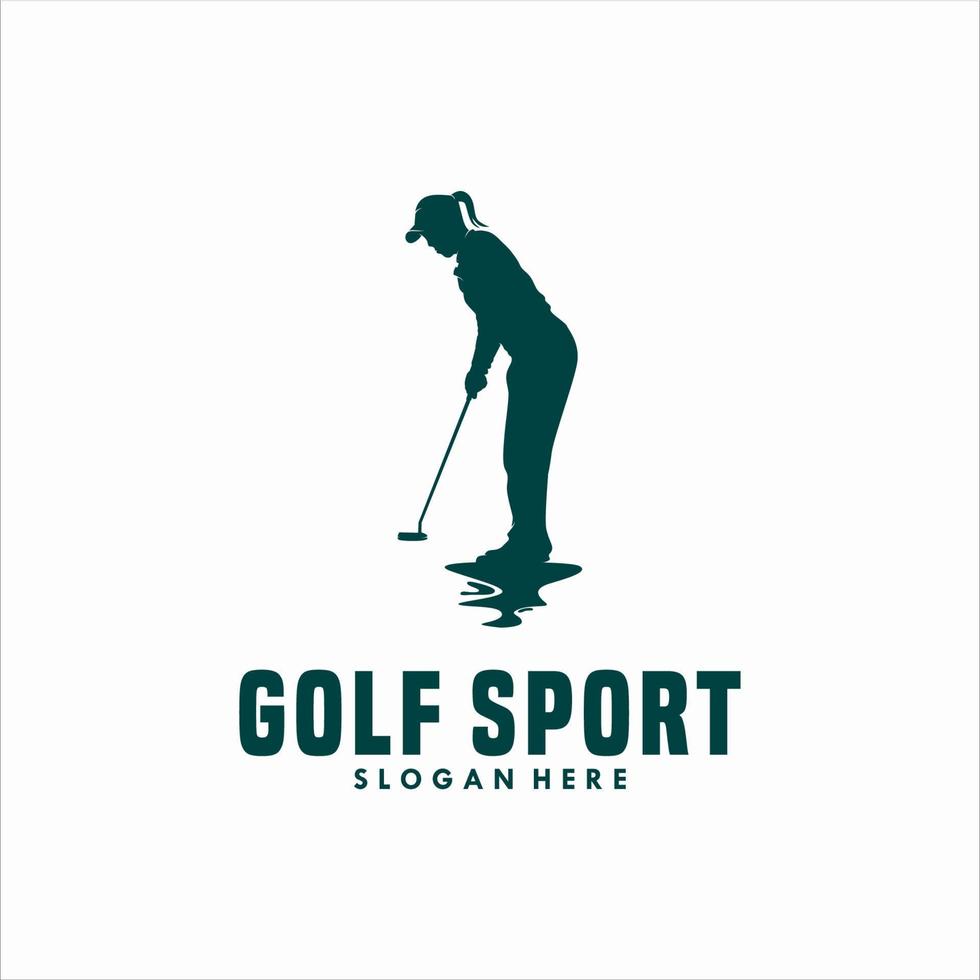 Golf-Sport-Logo-Template-Design vektor