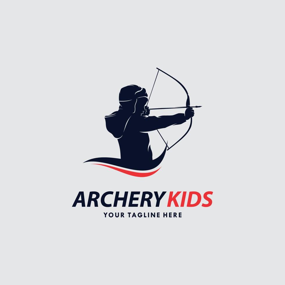 Archer Logo Template Design Vektor, Emblem, Designkonzept, kreatives Symbol, Symbol vektor