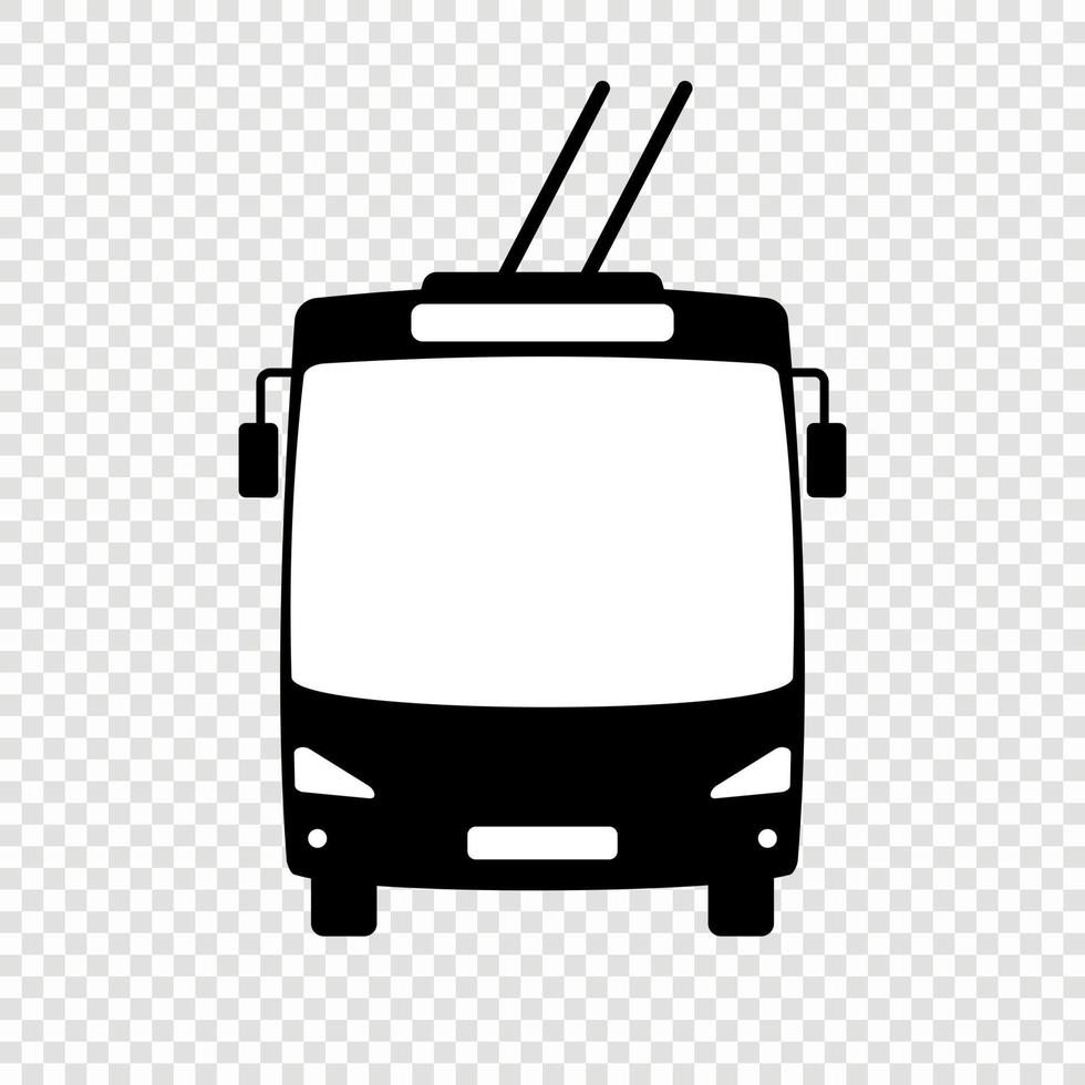 trolleybuss ikon vektor. trolleybuss vektor