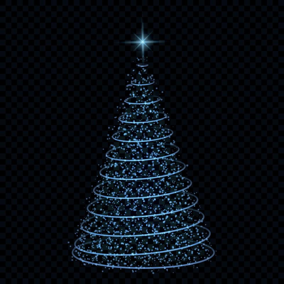 Weihnachtsbaum-Vektor-Illustration vektor