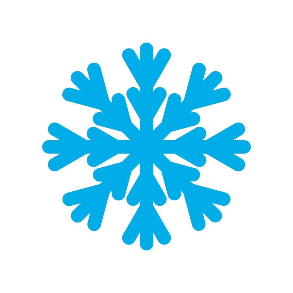 Schneeflocke-Winter-Symbol für Designgrafik vektor